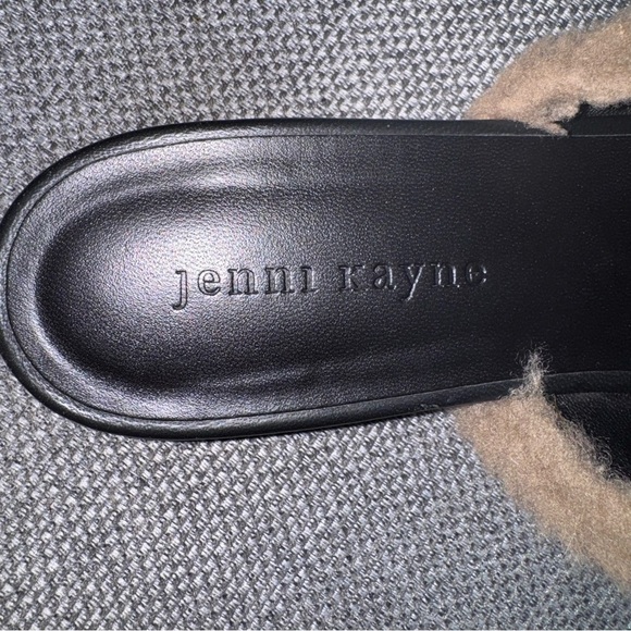 Jenni Kayne Tan Fuzzy Shearling Mules | Very Good Condition - Picture 8 of 11